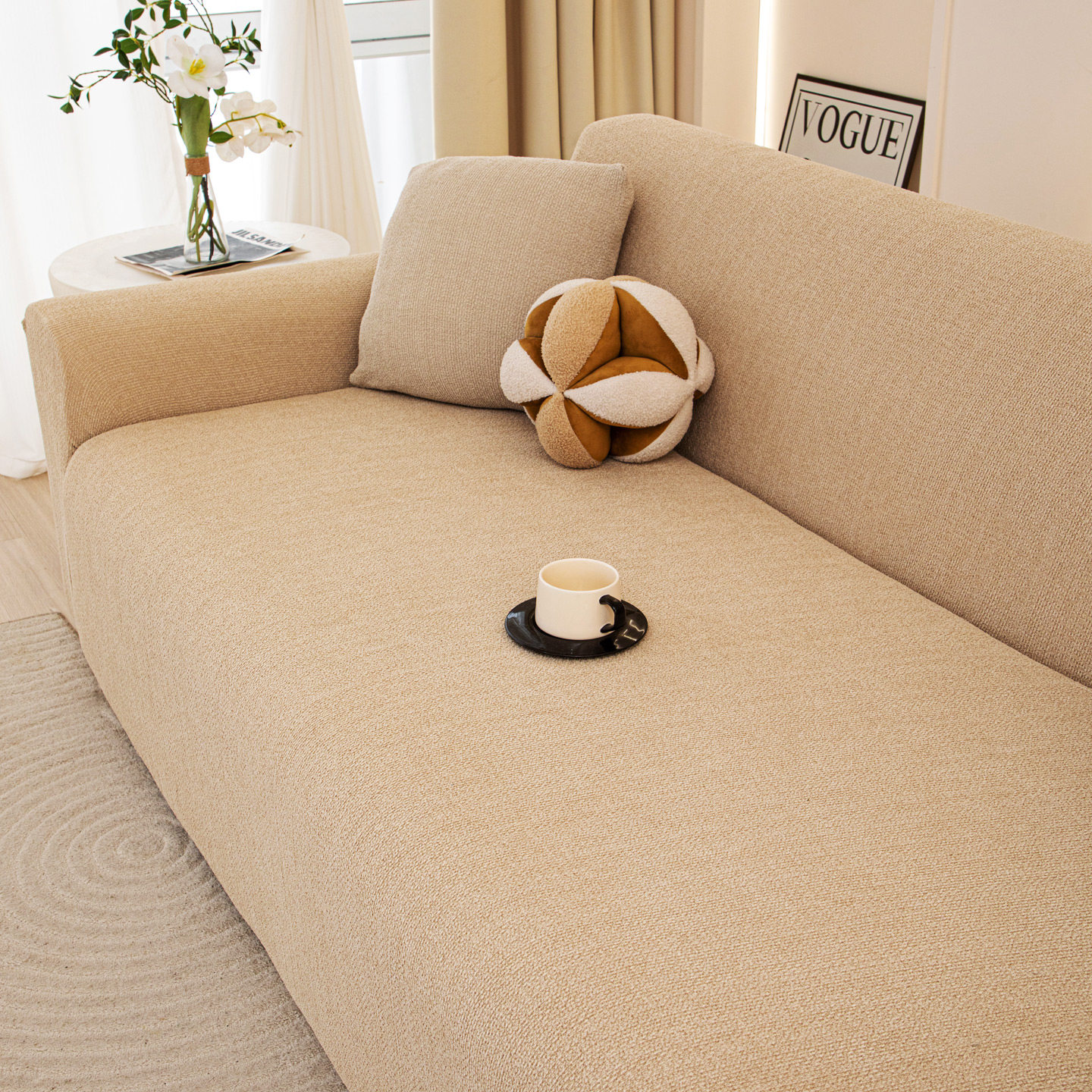 龙憩阁高级棉麻感沙发罩全包万能套四季保护套一体防猫抓沙发套罩,淘宝优惠券,粉丝福利购,淘宝优惠卷