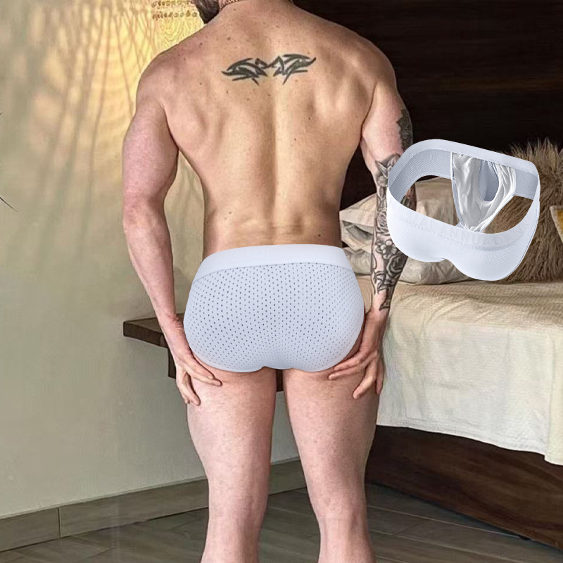 ADANNU男士网孔内裤枪弹分离设计低腰三角裤性感提臀运动舒适透气,淘宝优惠券,粉丝福利购,淘宝优惠卷