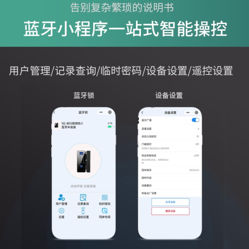 玻璃门指纹密码锁免开孔办公室双单门电子指纹公司商铺智能门锁 - 图1