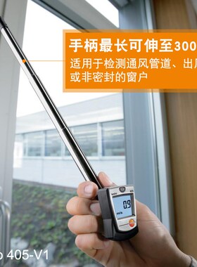 德图testo405-V1/405i高精度手持式热线风速计测风力热敏式风速仪