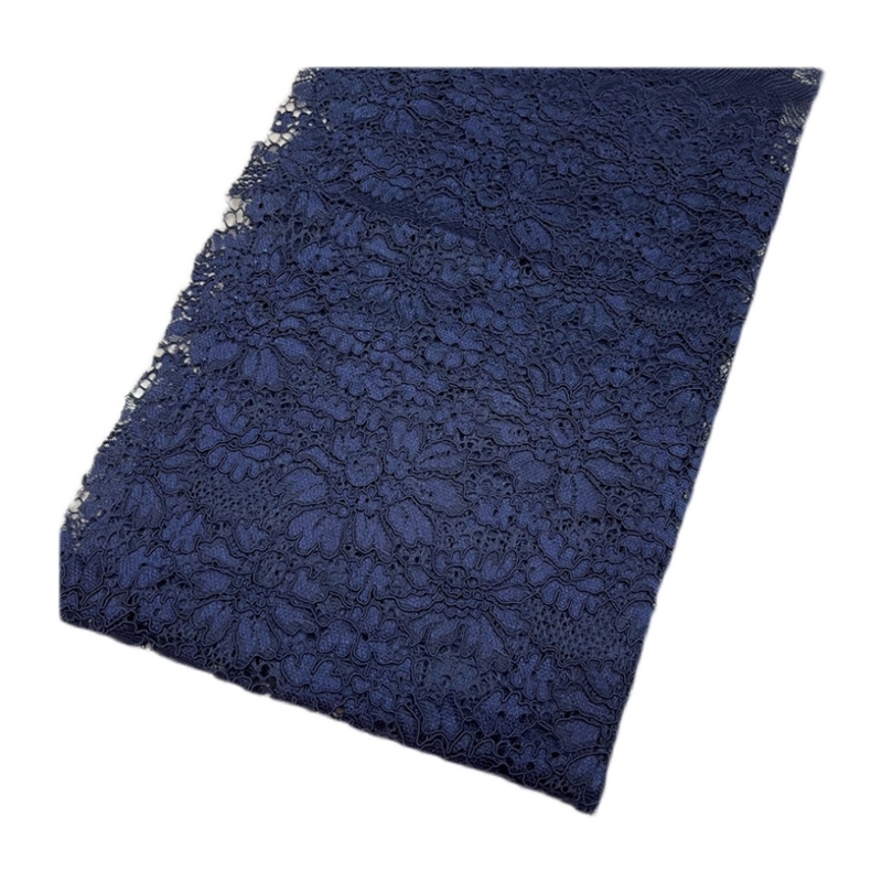 春夏弹力镂空龙骨蕾丝花边布料衬衫短袖连衣裙旗袍半身裙服装面料 - 图3