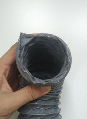 75 100 150 160mm耐高温尼龙布管吸烟防火管排气抽风管钢丝伸缩管