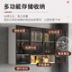 Hanging cabinet wall cabinet kitchen i balcony storage cabinet bathroom household custom hanging glass door aluminum alloy storage