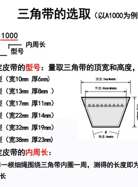 三力士三角带A型皮带A2743 A2769 A2794 A2819 A2845 A2946 A2997