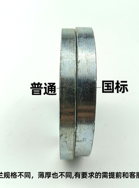 丝口碳钢国标法兰镀锌内丝内螺纹凸缘丝牙锻打法兰PN10 16公斤