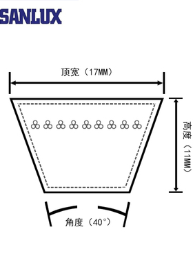 三力士三角带传动皮带发动机V带B1800B1900B2000B2050B2100