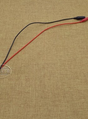 鳄鱼夹带线 双头带夹 学习线 维修导线40cm 测试线小号(10条)