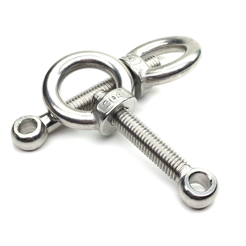 304不锈钢活节螺栓+吊环螺母 活节螺丝 吊母GB798M5M6M8M10M12M14 - 图0