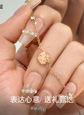 正港hellokitty凯蒂猫正品手链女ins小众设计生日礼物送女友礼盒