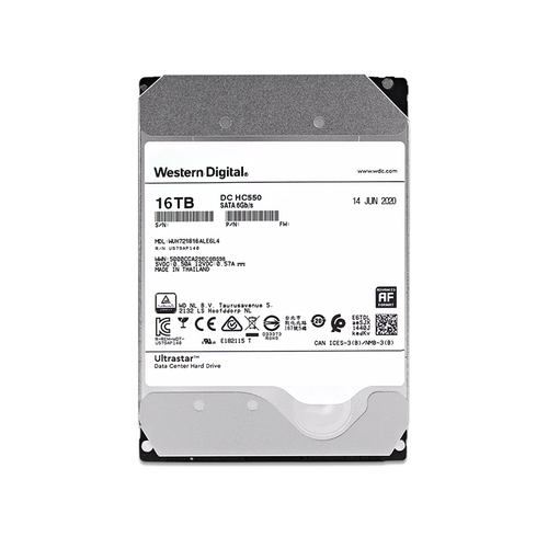 WD西数WUH722016CLE6L4 16t企业级NAS机械垂直cmr硬盘HC550 HC555 - 图3