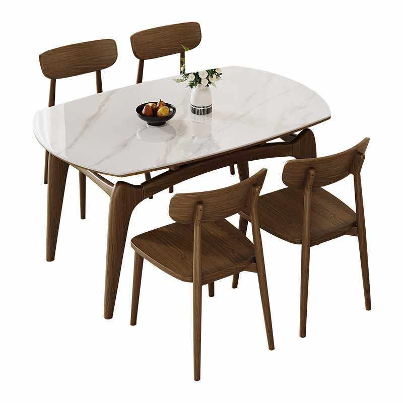 岩板餐桌椅组合轻奢现代简约家用小户型长方形饭桌可伸缩折叠圆桌,淘宝优惠券,粉丝福利购,淘宝优惠卷