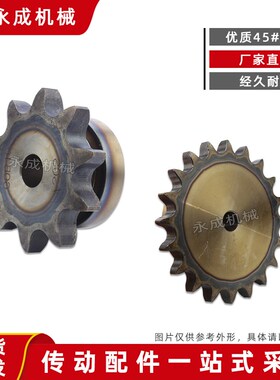 优质45钢盛天SCS单排链轮6分 60B17齿 12A17T外径113高精度高强度
