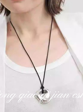 轻奢小众复古抽象镂空铜镀吊坠