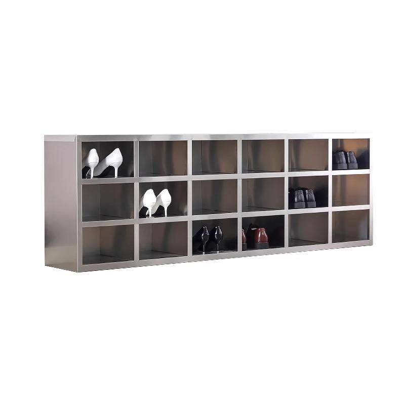 304不锈钢鞋柜员工换鞋凳无尘净化车间多层无门格子单双面换鞋柜,淘宝优惠券,粉丝福利购,淘宝优惠卷