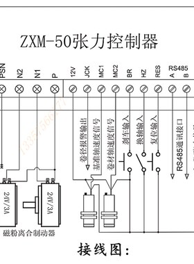 ZXM-50霍尔开关控制器 支援RS485的张力控制器 浙江产工业控制器