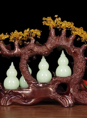 五福临门葫芦摆件客厅招财电视柜酒柜装饰品轻奢高档乔迁新居礼物