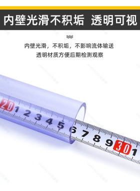 PVC管透明管塑料硬水管硬管20鱼缸25管子3寸1寸6分4分40 50 110mm