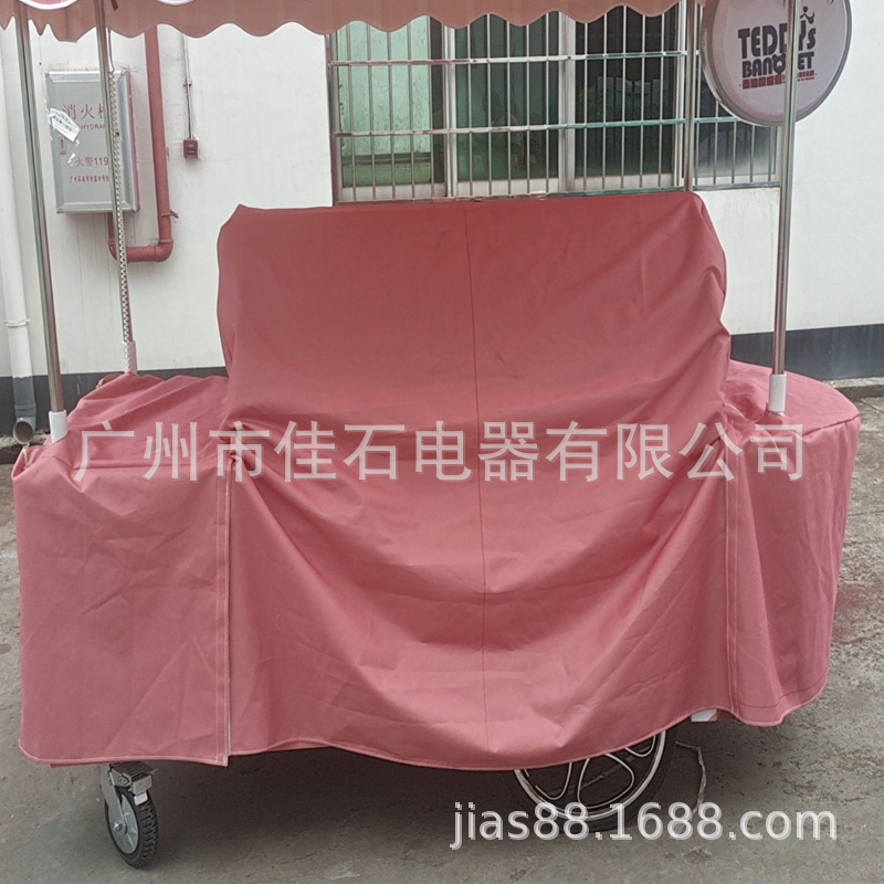 厂家供应户外摆摊车110V9盘雪糕车 gelato cart冰淇淋手推车-图2