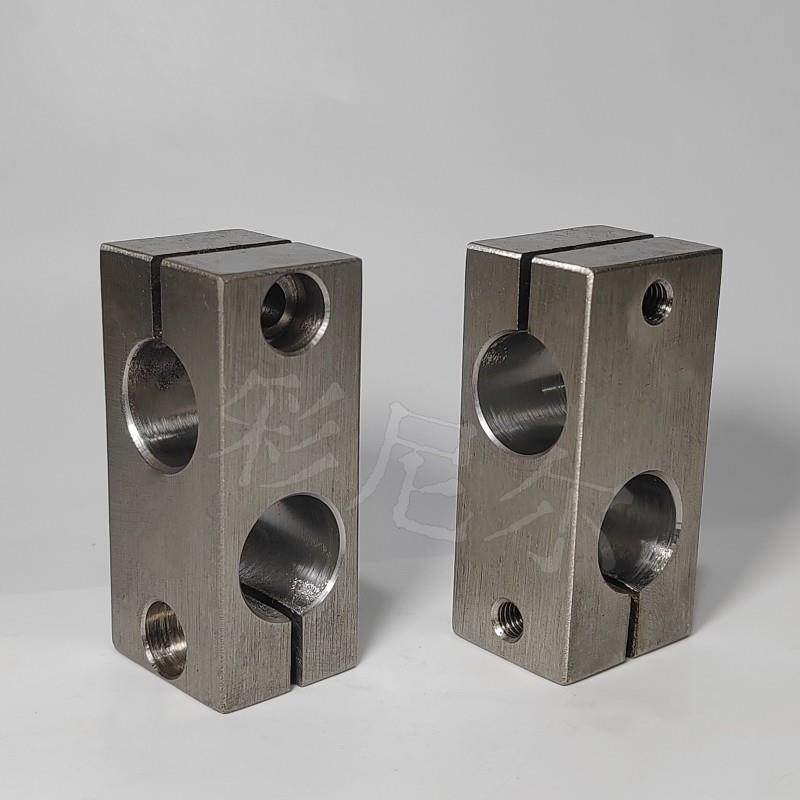 不锈钢十字型连接件光轴十字夹连接块锁紧固定块垂直固定夹交叉夹 - 图0