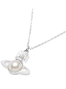 土星半面珍珠项链女高级感