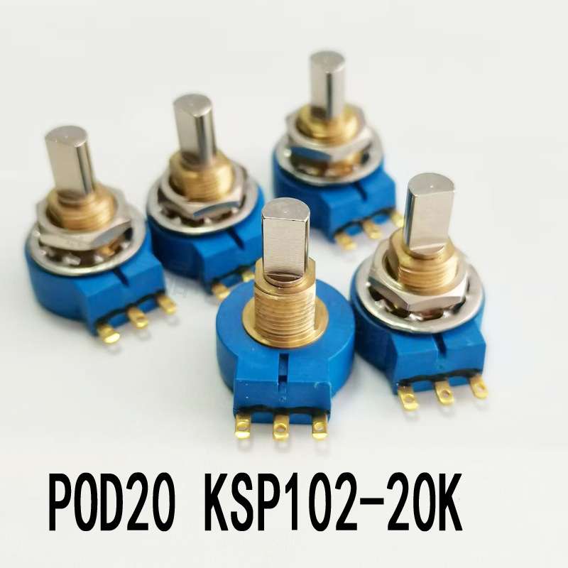 POD20-KSP102-20K  POD20 KSP102 1K 2K 5K 10K半圆轴精密电位器 - 图3