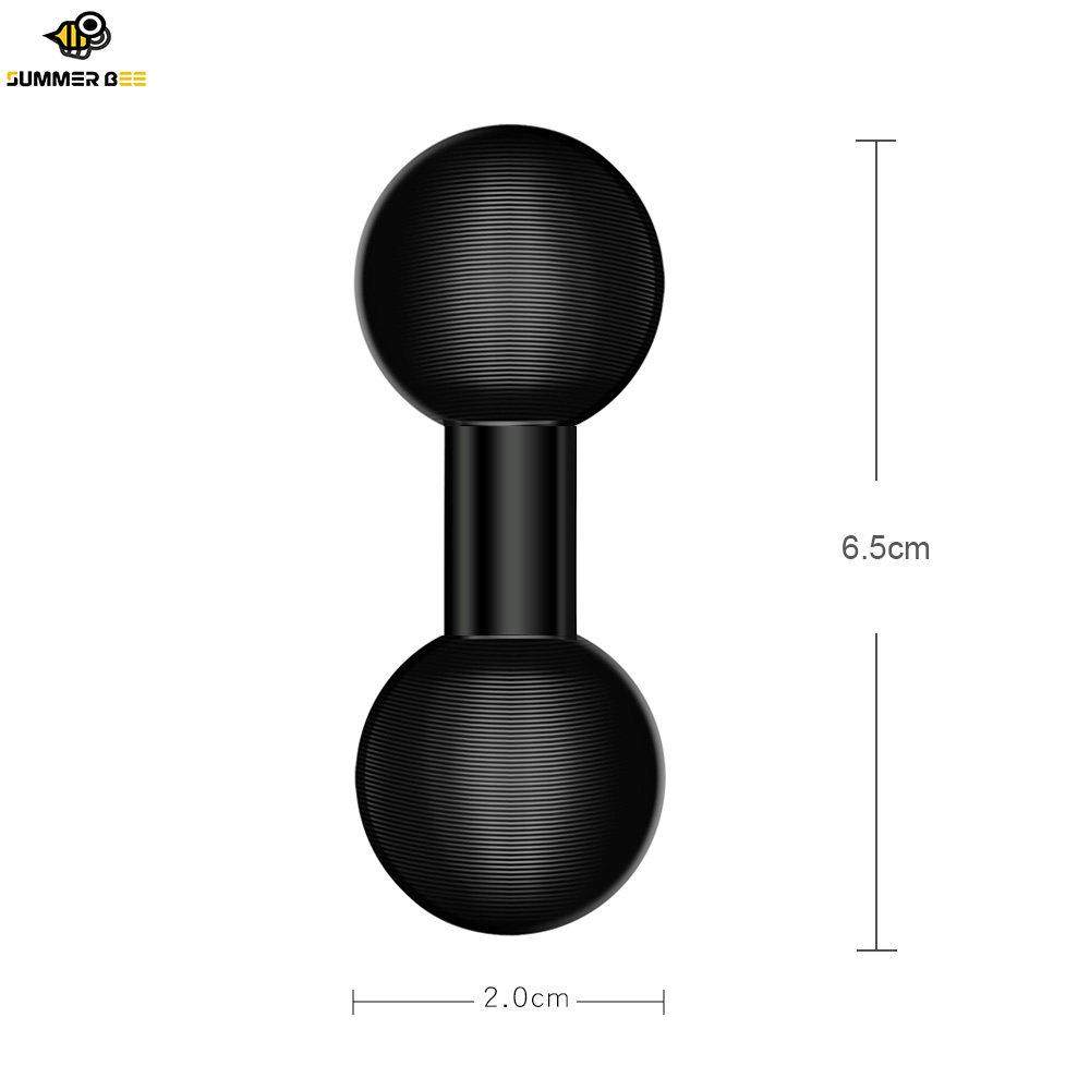 20mm球头转17mm球头双球头连杆铝合金汽车手机导航支架摩托车改装,淘宝优惠券,粉丝福利购,淘宝优惠卷