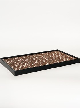 MOON慕空间样板房衣帽间托盘摆件梳妆台软装饰品客厅玄关摆设道具