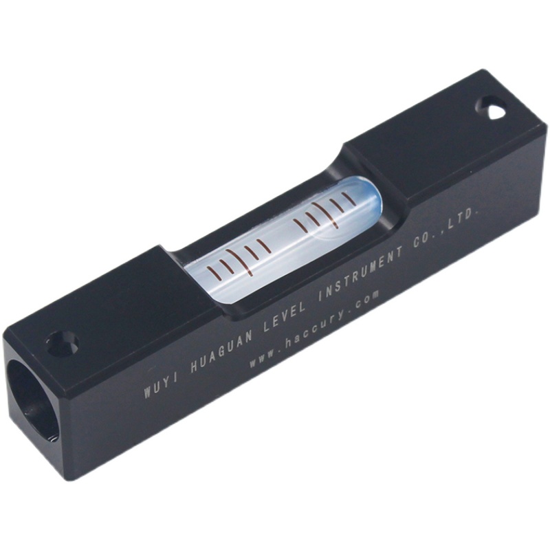 迷你小型条式水平仪长条形机床调平水平尺金属黑色水准泡长度80mm - 图3