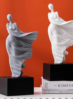 抽象艺术人物摆件创意家居高级感客厅玄关酒柜电视柜办公室装饰品