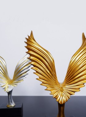 现代大鹏展翅抽象摆件创意家居客厅酒店会所办公室装饰艺术工艺品