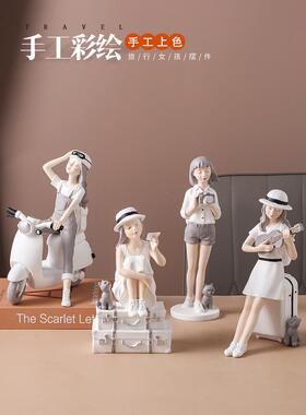 家居装饰品客厅房间办公桌面女孩摆件创意现代乔迁新居礼物小摆设