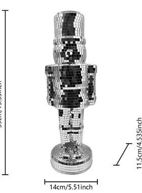 创意玻璃装饰品圣诞装饰小雕像适合节日桌面展示节日家居装饰现代
