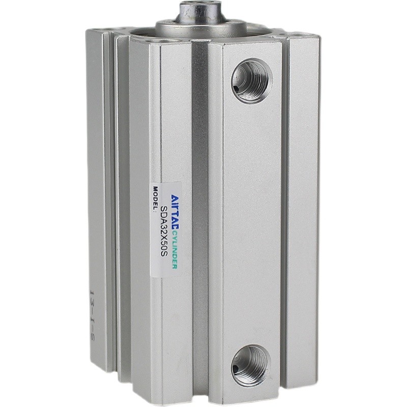 亚德客不锈钢迷你气缸MA带磁圆缸笔形气动小型大推力方缸薄型SDA - 图3