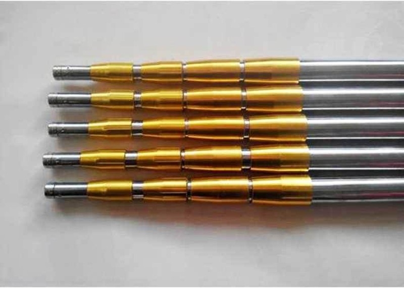 加固定位加厚6米5节 7米5节抄网杆短节可伸缩不锈钢 鸟网杆鱼叉杆 - 图0