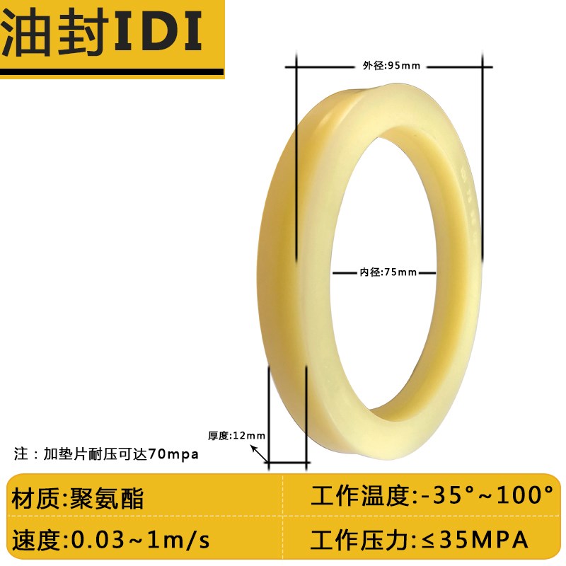日本NOK油封进口IDI密封圈 190*210/215*16/20注塑机活塞杆密封件 - 图0