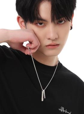 钛钢男士吊坠项炼男款潮流男生小众高级感潮牌百搭炼子配饰毛衣炼