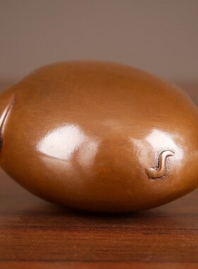 紫铜迷你猪家居可爱福猪摆件创意生肖猪铜装饰小把玩件