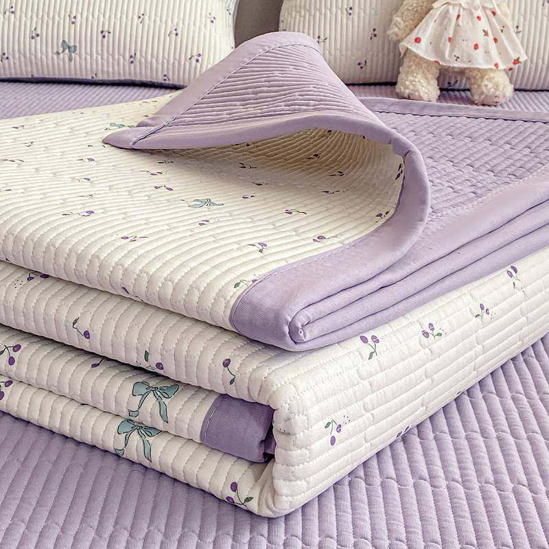 新款双层纱床盖四季通用榻榻米炕盖正反两用宿舍床垫防滑床单单件,淘宝优惠券,粉丝福利购,淘宝优惠卷