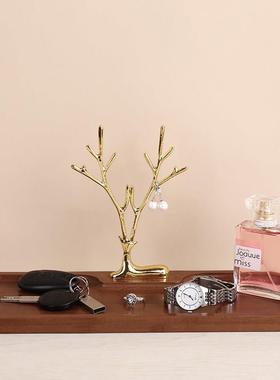 钥匙收纳层架轻奢摆件客厅进门桌面玄关家居装饰品托托盘乔迁生日