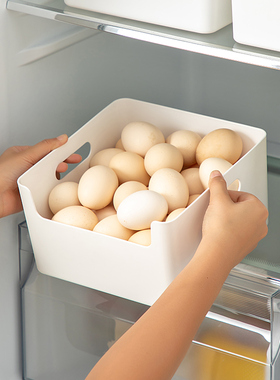 厨房冰箱冷冻专用收纳盒食品级水果蔬菜鸡蛋保鲜盒透明冷藏储物盒