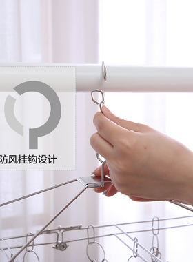 爱丽思IRIS不锈钢防风夹子可折叠晒晾衣服的小夹子多夹包邮