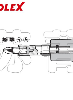 德国霍夫曼HOLEX 一字可敲击螺丝刀 木质手柄  3.5-14mm