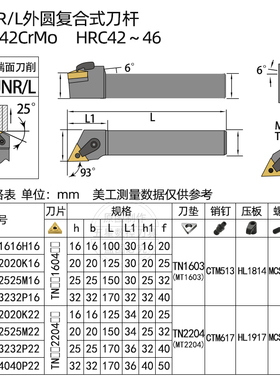 数控刀杆93度三角外圆车刀杆MTJNR2020K16/2525M16/MTJNL车床刀具
