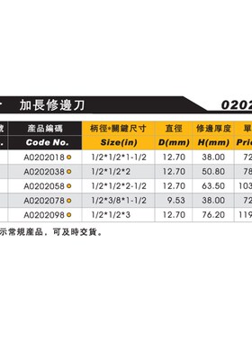 雅登加长修边刀带轴承木工铣刀电木铣开槽刀具修边机刀头雕刻机刀