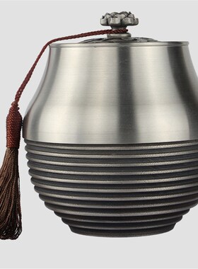 锡罐茶叶罐便携密封储茶罐装纯锡锡器大号茶罐送长辈实用特色礼品