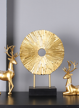 欧式鹿摆件客厅电视柜酒柜装饰品玄关办公室桌面创意工艺品摆设