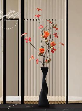 入户玄关装饰摆饰电视柜壁龛高细长花瓶客厅家居装饰品轻奢高级感