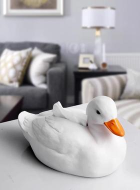 网红维尔柯鸭子纸巾盒装饰品摆件家用客厅茶几抽取式卫生纸收纳盒