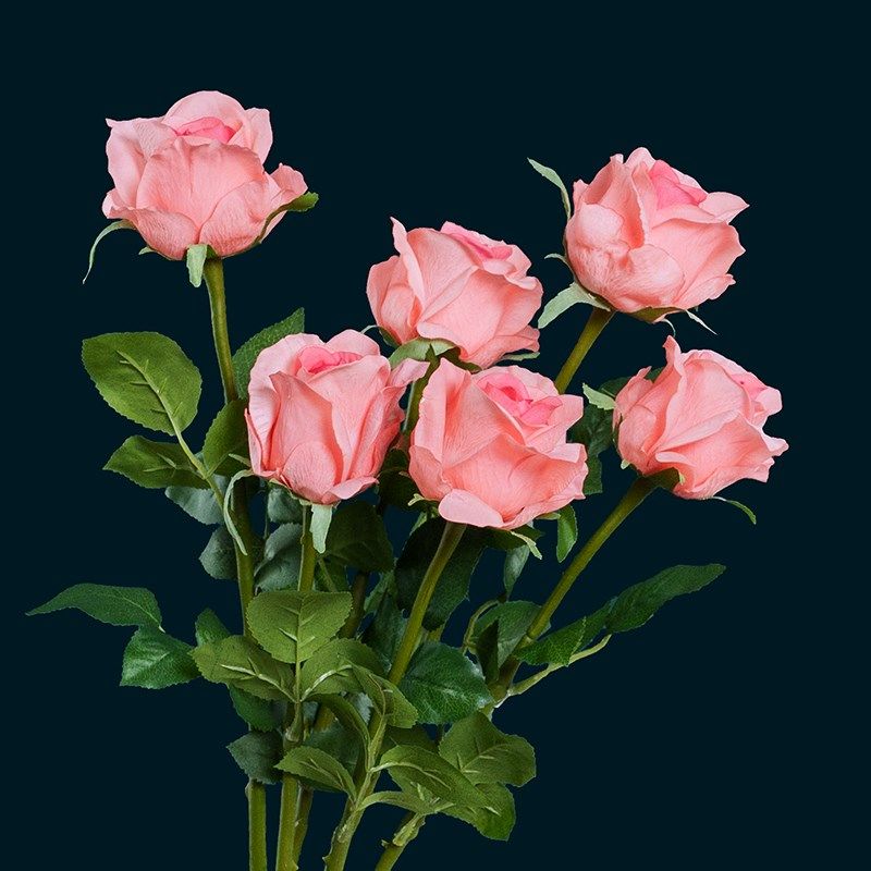 新 高档手感保湿玫瑰花假话仿真花摆设客厅插花艺绢花束装饰花卉,淘宝优惠券,粉丝福利购,淘宝优惠卷