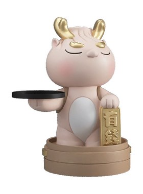 2024新d年生肖龙摆件大型落地家居饰品客厅沙发旁托盘喜庆开业礼